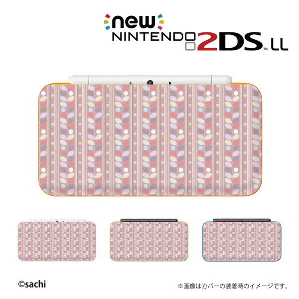 【 new NINTENDO 2DS LL 】 カバー ケース ハード / かわいいGIRLS 20 草花 パステルピンク系 女の子向け メール便送料無料 任天堂 ツーディーエス ニュー ニンテンドー
