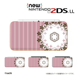 【 new NINTENDO 2DS LL 】 カバー ケース ハード / かわいいGIRLS 27 レース6 パステルピンク 女の子向け メール便送料無料 任天堂 ツーディーエス ニュー ニンテンドー