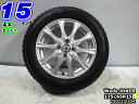 【中古】中古タイヤホイール 15インチ 4本セットスタッドレスタイヤ 175/65R15ウェッズ JOKER(ジョーカー)15x5.5J/+42/100/4Hシ...