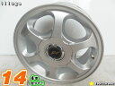 【中古】 ウェッズ ILLUGA(イルガ)シルバー/スポーク14x6J 38/100/114.3/4H14インチ ホイール4本セット