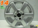 【中古】GIROシルバー/スポーク14x5.5J+40/100/4H14インチ ホイール4本セット