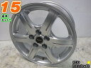 【中古】中古ホイール 15インチ 4本セットFEID(フェイド)15x6J/+45/100/5Hシルバー/スポーク/M12平座