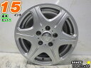 【中古】中古ホイール 15インチ 4本セットSHAPE15x6J/+43/114.3/5Hシルバー/スポーク