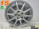 【中古】中古ホイール 15インチ 4本セットZACK15x6.5J+48/114.3/5Hシルバー/スポーク
