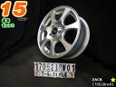 【中古】中古ホイール 15インチ 4ZACK JP−715x6J/+45/100/5Hシルバー/スポーク