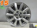 【中古】中古ホイール 15インチ 4本セットウェッズ JOKER(ジョーカー)15x6J/+43/100/5Hシルバー/スポーク