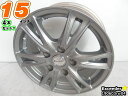 【中古】中古ホイール 15インチ 4本セットExceeder(エクシーダー)15x6J/+43/114.3/5Hガンメタ/スポーク