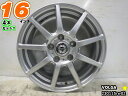 【中古】中古ホイール 16インチ 4本セットウェッズ VOLGA(ヴォルガ)16x6.5J/+53/114.3/5Hシルバー/スポーク