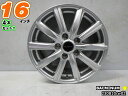 【中古】中古ホイール 16インチ 4本セットBALMINUM(バルミナ)16x6.5J/+39/114.3/5Hシルバー/スポーク/M12平座