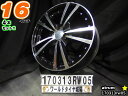 【中古】中古ホイール 16インチ 4本セットatrum(アトリウム)16x6.5J/+53/100/4Hブラックポリッシュ(ブラポリ)/スポーク