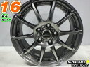 【中古】中古ホイール 16インチ 4本セットSCHNEIDER(シュナイダー)16x6.5J/+53/114.3/5Hガンメタ/スポーク