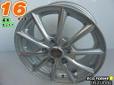 【中古】中古ホイール 16インチ 4本セットECO FORME(エコフォルム)16x6.5J/+39/114.3/5Hシルバー/スポーク/M12平座