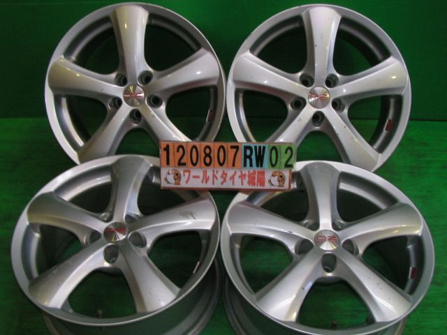 【中古】OZ RACING ベラシルバー/スポーク17x8J+35/100/5H17インチ ホイール4本セット