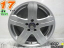 【中古】rial DFシルバー/スポーク/M14球面17x8J+35/112/5H17インチ ホイール4本セット