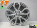 【中古】AGA RAISEN-1(ライゼン)未使用品シルバー/スポーク/M14球面17x7.5J 53/130/5H17インチ ホイール4本セット