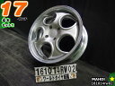 【中古】MAHDI(マーディー) CAESAR(シーザー)シルバー/スポーク17x7J 40(実測)/114.3/5H17インチ ホイール4本セット