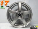 【中古】中古ホイール 17インチ 4本セットTOPRUN(トップラン)17x7J/+53/100/5Hシルバー/スポーク