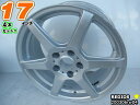 【中古】中古ホイール 17インチ 4本セットREDIOS(レディオス)17x7J/+38/114.3/5Hシルバー/スポーク