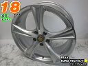 【中古】中古ホイール 18インチ 4本セットピア EUROTECH E/T18x7J/+53/114.3/5Hシルバー/ポリッシュ/スポーク