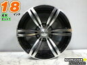 【中古】中古ホイール 18インチ 4本セットBADRUCKER(バッドラッカー)18x8J/+38/139.7/6Hブラックポリッシュ(ブラポリ)/スポーク