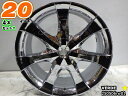 【中古】中古ホイール 20インチ 4本セットVERDE(ヴェルデ)20x8.5J/+40/100/114.3/5Hメッキ/スポーク