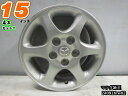 【中古】中古ホイール 15インチ 4本セットマツダ純正15x6J/+50/114.3/5Hシルバー/スポーク