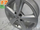 【中古】ニッサン純正シルバー/スポーク17x6.5J 40/114.3/5H17インチ ホイール4本セット