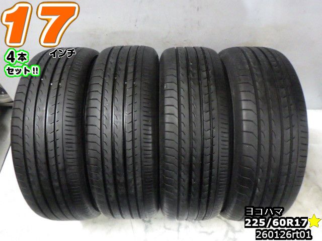 Rakuten - 【中古】中古タイヤ 17インチ 4本セットサマータイヤ 225/60R17ヨコハマ ブルーアースRV RV03225/60R17 山あり
