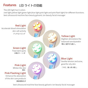 送料無料 自宅 LED 光エステ 家庭用 美顔器 LED美顔器 1台5役 EMS メソポレーショ ンRF (無線周波数) リフトアップ 小顔 ニキビ たるみ シワ コラーゲン ハリ シミ そばかす 若返り Vシェイプ ひきしめ 整形 美容父の日 ギフト 人気 2021