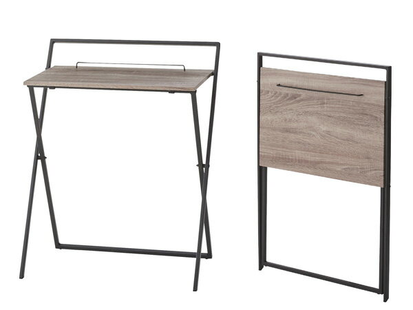 【マラソン期間中、エントリー+購入でP5倍】東谷 フォールディングデスク ブラック W64×D45×H79 PT-780BK 折り畳み 机 シンプル 省スペース おしゃれ メーカー直送 送料無料 [3]