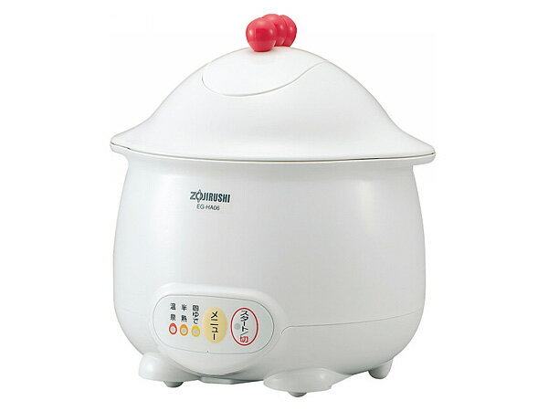 【エントリーでP5倍★11/20 20時〜11/26まで】象印 温泉たまご器ホワイト EG-HA06-WB 6個作れる ギフト プレゼント