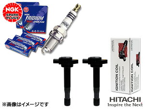 ジムニー シエラ JB43W NGK MAX プラグ イリジウム 2574 BKR6EIX-11P 4本 日立 イグニッションコイル U12S03-COIL 2本 H22.08～H30.7