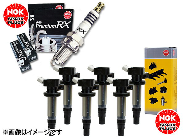 【最大20倍P買いまわりでポイントアップ 5/20のみ! 】ゼスト JE1 JE2 NGK プレミアム RXプラグ 92220 BKR6ERX-PS 6本 NGK イグニッションコイル U5160 6本セット H18.03～H20.11 送料無料