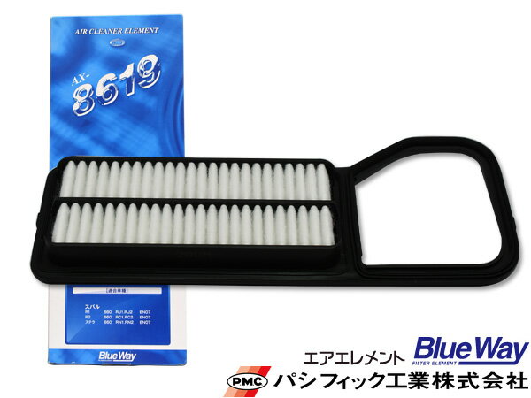 【SS期間限定★ポイントUP&クーポン実施】R1 RJ1 RJ2 エアエレメント エアー フィルター クリーナー パシフィック工業 BlueWay AX-8619