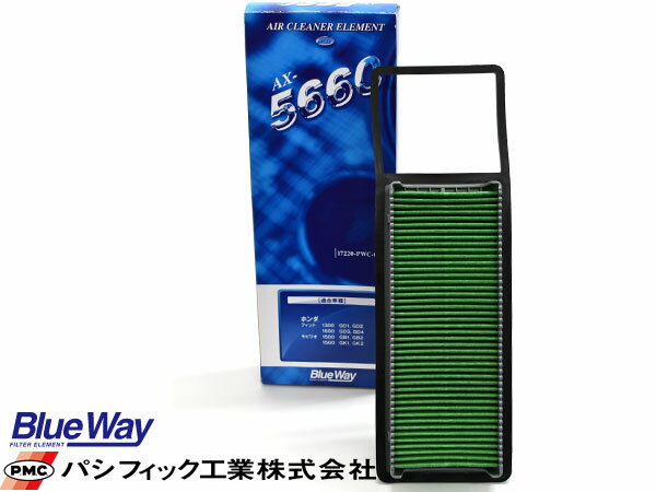 フィット GD1 GD2 GD3 GD4 エアエレメント エアー フィルター クリーナー パシフィック工業 BlueWay AX-5660