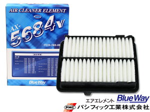 フィット GK3 GK4 GK5 GK6 GP5 GP6 エアエレメント エアー フィルター クリーナー パシフィック工業 BlueWay AX-5684V