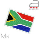 アイロンワッペン//Republic of South Africa 南アフリカ共和国 国旗 ミニサイズ　(ケープタウン ヨハネスブルグ スプリングボクス ダーバン)