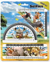 3D定規セット【アフリカの動物たちの自撮り写真】(3)