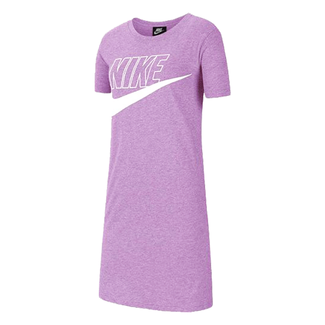 【メール便対応】[NIKE]ナイキ ガールズ フューチュラ ドレスTシャツ[130/140/150/160cm][パープル]CU8375-589キッズ＆ジュニア/半袖/チュニック/ワンピース/普段着/おしゃれ/綿100％/ppiz【あす楽】【RCP】