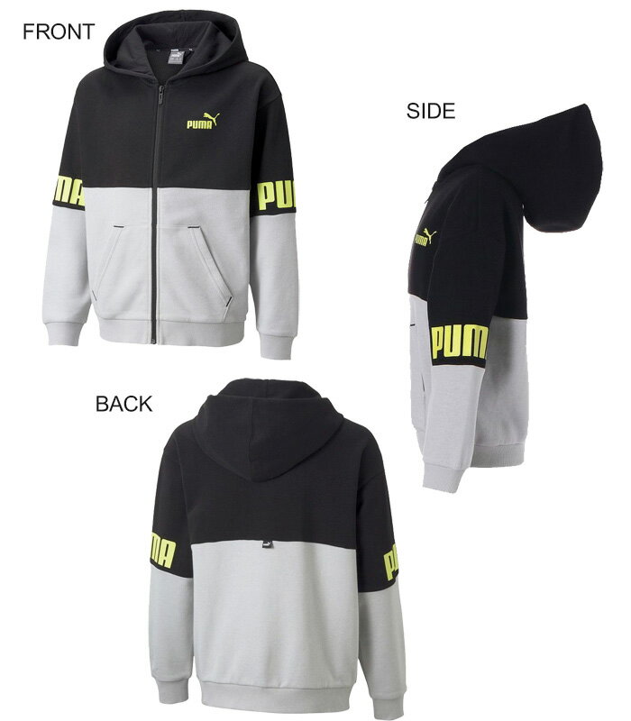 [PUMA]プーマ ジュニア フルジップパーカー[130-160cm][2色]849658/キッズ&ジュニア/男の子/女の子/男女兼用/パーカー/スウェット/ジャージ/通学/学校/旅行/遠足/研修/修学旅行/スポーツ/スクール/普段着/140cm/150cm/przz【あす楽】【RCP】