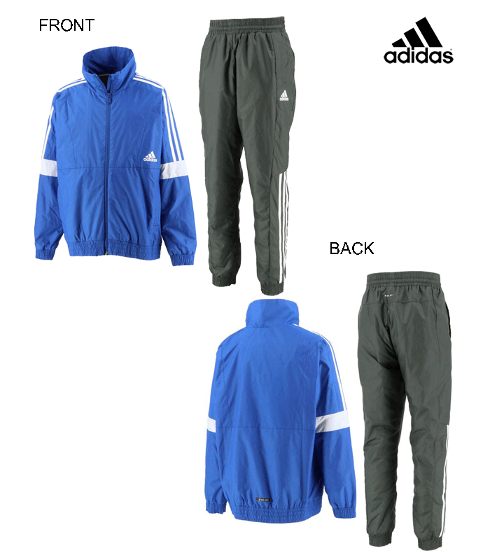 [adidas] アディダス　ジュニア ウインドブレーカー上下セット[130-150cm][2色]IXF72/ボーイズ/男の子/ウォームアップスーツ/トレーニングスーツ/シャカシャカ/裏起毛/秋冬防寒/キッズ/部活/スポーツ/クラブ/通学/学校/akri【あす楽】【RCP】