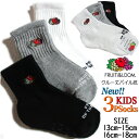 【キッズ】FRUIT OF THE LOOM 男女兼用 ( 3色3足組 ) ( 13cm-15cm /16cm-18cm ) 定番 人気 使える 快適 パイル底...