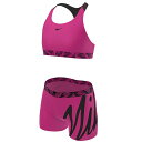 40%off!!Sale!! NIKE ナイキ GIRLS ロゴテープ クロスバックスポート タンキニセット (130 - 170cm) キッズ ジュニア ガールズ 女の子 水着 水泳 スイミング 海 サーフ 日焼け止め 海水浴 日焼け止め 紫外線対策 可愛い プレゼント nike NESSC730 1991040