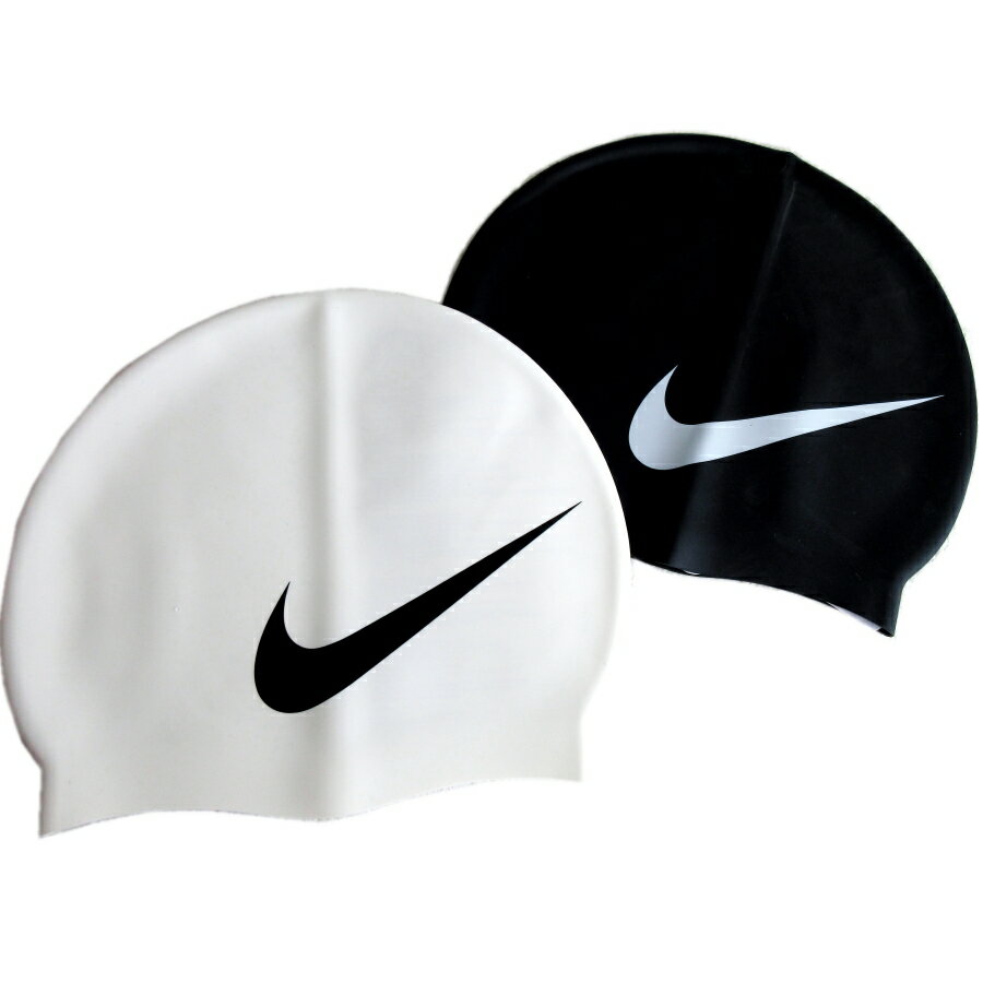 樂天商城 - 【2026新作】送料無料 NIKE SWIM ナイキ スイムシリコンキャップ FREEサイズ 黒 白人気商品 水泳 帽子 伸縮性のあるシリコン製 ビッグスウッシュ 立体デザインで快適 かぶりやすい メンズ レディース競泳小物 アクセサリー スイミングプール アクアビクス 水中ウォーキング