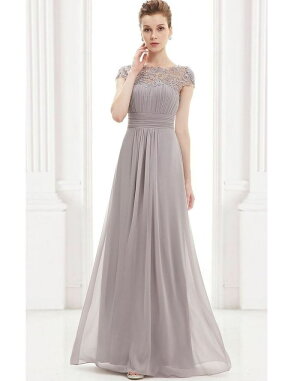 【今だけ10%OFF】ワンピース ドレス 肩レース 結婚式 ロングドレス マキシ丈 ワンピース ノースリーブ Aライン ハイウエスト 無地 レディース メール便送料無料 (アパレル)