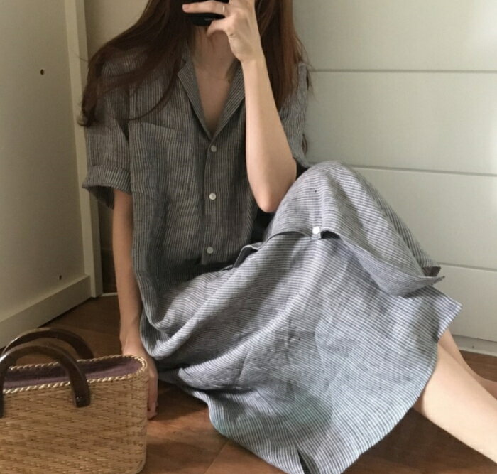 クーポンで10%OFF!シャツワンピース ワン...の紹介画像2