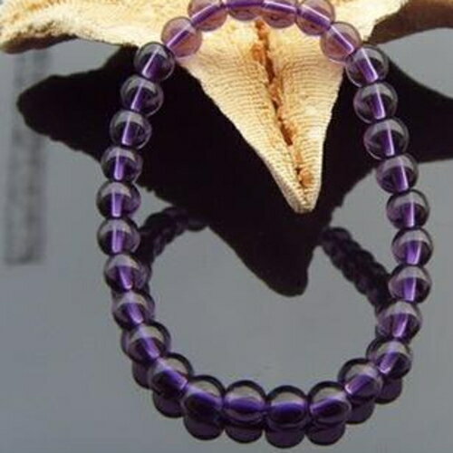天然石ブレスレッド 希望の光で心を満たしてくれるのです！アメジスト水晶ブレス メール便発送・代引き不可