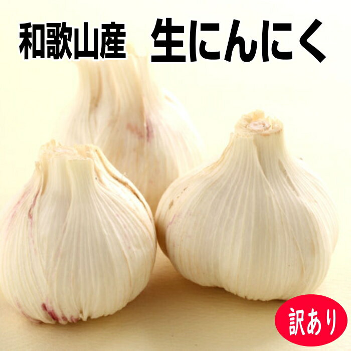 訳あり 生にんにく 約1kg(12〜23玉)和歌山産 送料無料