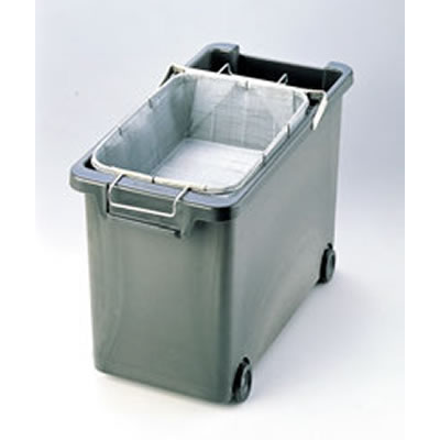強化耐熱プラスチック フライヤー用 油缶(カゴ付)【油缶】【廃油缶】【耐熱容器】