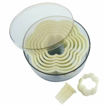 デバイヤー 樹脂製パテ抜 花型 8pcsセット 4303.00【業務用】【クッキー型】【抜き型】